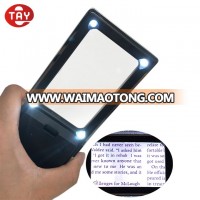 Rectangular Pocket LED Light Magnifier for Reading